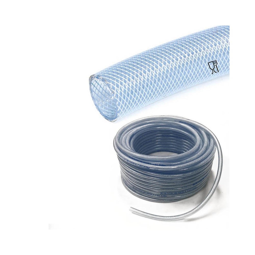 PVC slang met inlage | inwendig 10mm uitwendig