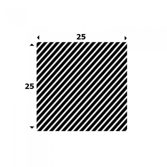 EPDM Mosrubber vierkant snoer 25mm x 25mm