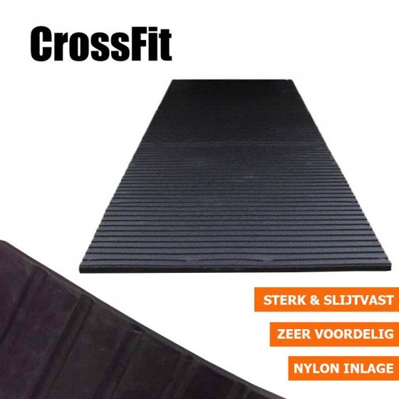 Crossfit rubbermat fitnessvloer | 200m x 100cm | 17mm dik