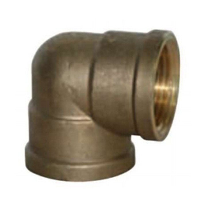 Messing Knie beide zijden binnendraad 3/8"