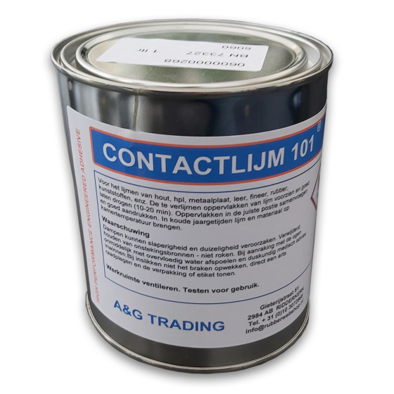 Contactlijm 1ltr. voor het lijmen van o.a. hout, rubber, kunststoffen