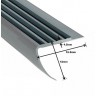pvc trapprofiel grijs met zwarte bies