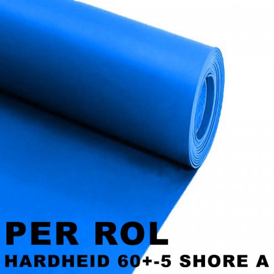 Siliconen Plaatrubber Blauw | 120cm breed | Verschillende diktes beschikbaar - Rol 10 meter