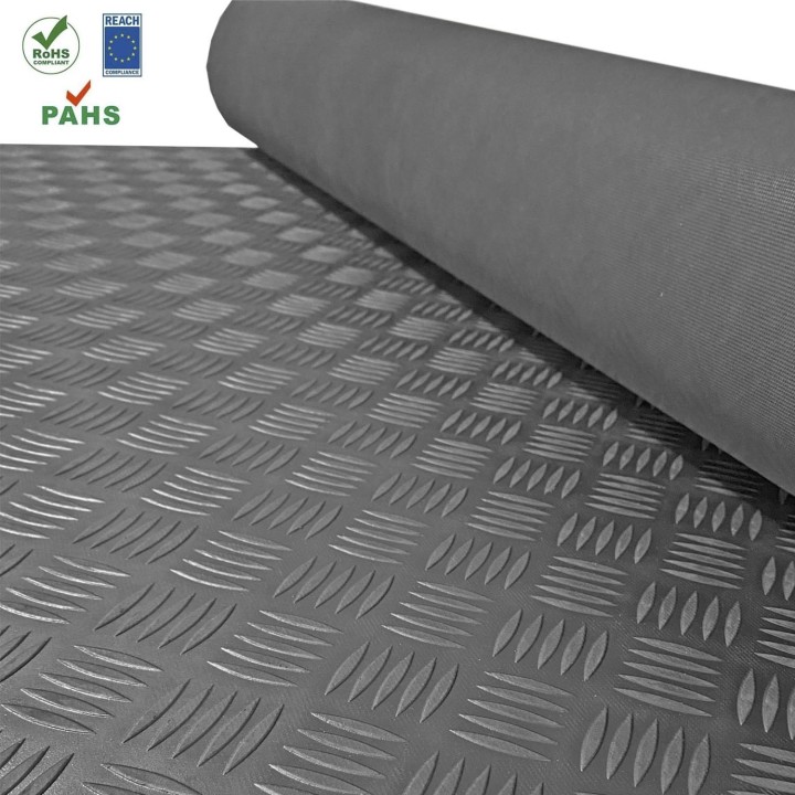 Premium Traanplaat rubber vloer 3mm  160cm breed