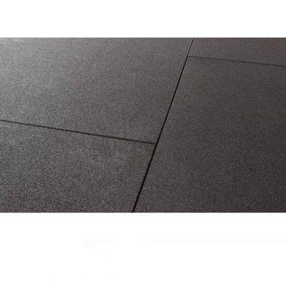 Sportvloer rubber tegel ZWART 100cm x 100cm 4.3cm dik