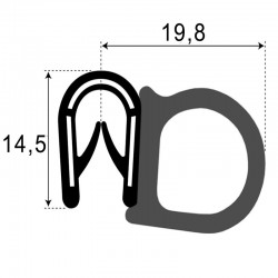 PVC Klemprofiel met...