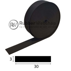 EPDM Rubber Strip 3x30mm |...
