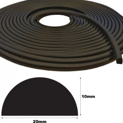 Mosrubber EPDM half rond...