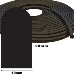 Mosrubber EPDM half rond...