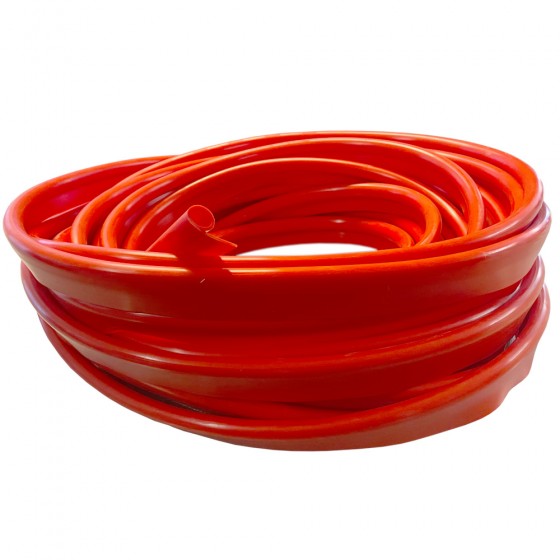 FDA Siliconen P Kraal profiel tochtband rood 35x16mm Rol 25 meter