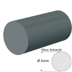 EPDM Mosrubber Snoer | Ø 3mm