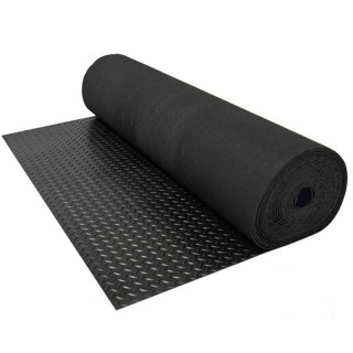 Diamantloper rubber vloer 3mm dik 120cm breed