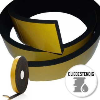 Zelfklevend NBR Nitril Oliebestendig Celrubber 2x30mm - Rol 10 meter