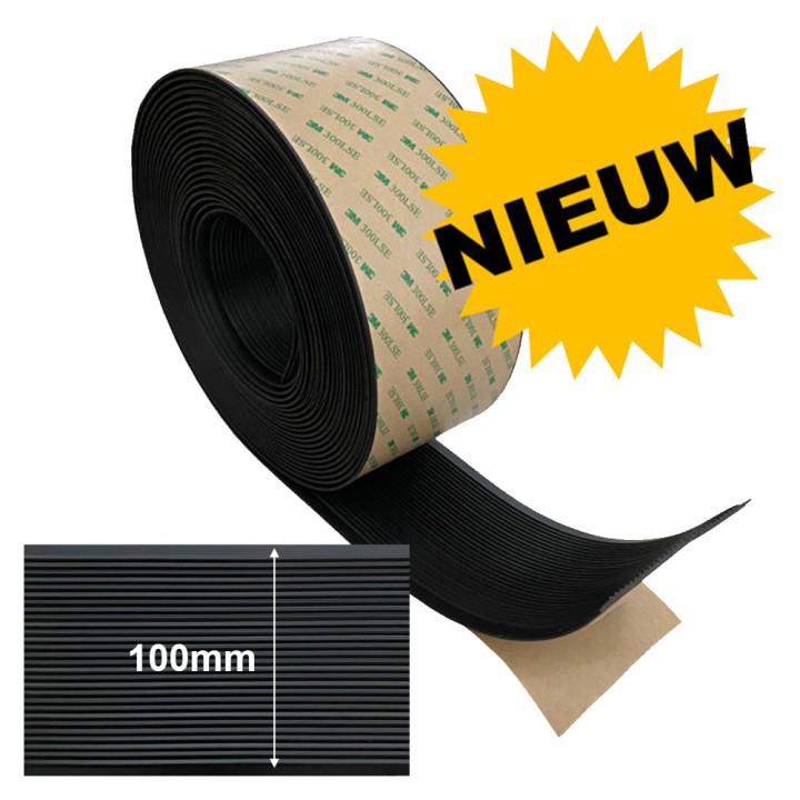 Veiligheid antislip 3M zelfklevende rubber strip 100x2,8mm 10 meter lang