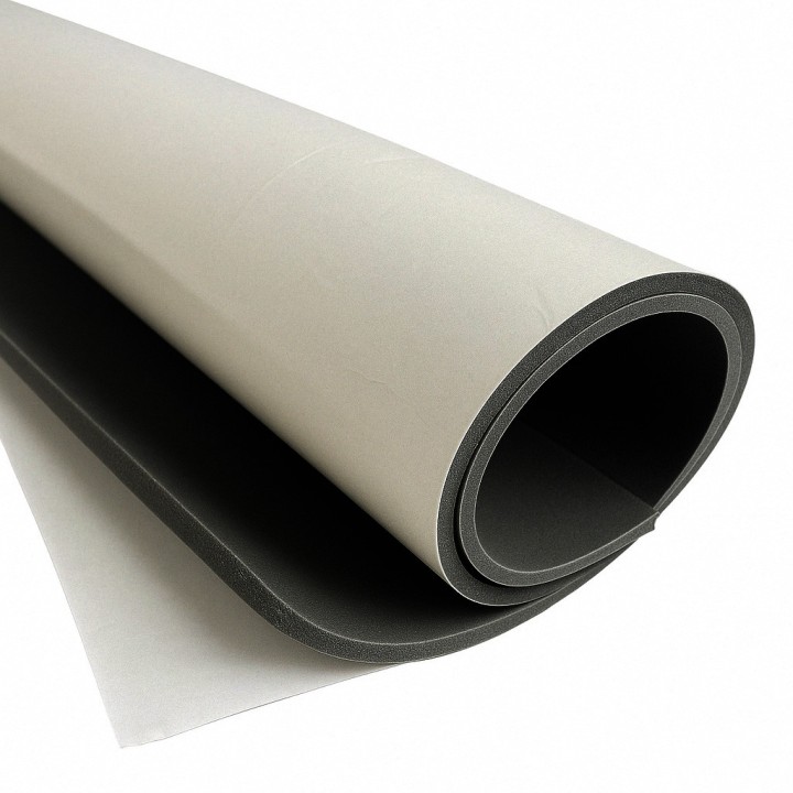 Flex200 Zelfklevend Celrubber Neopreen 100cm breed Rol 10 meter of afsnijding - Diktes van 1mm t/m 10mm