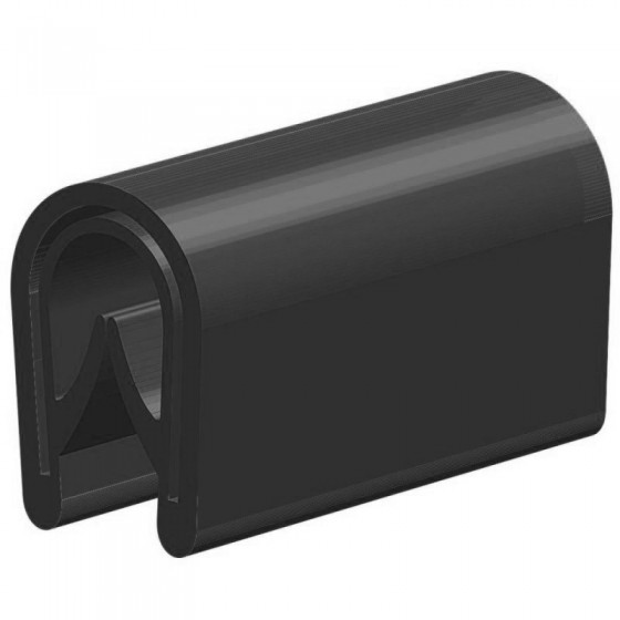 PVC Kantafwerkprofiel (klemprofiel) Wit breedte 10mm hoogte 14,5mm klembereik 2,5-4mm