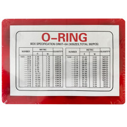 Zwarte O-ringen - ORKIT5A  | 382 ringen | 30 maten