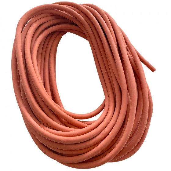 Laboratoriumslang rood natuurrubber (pararubber) inwendig 5mm - uitwendig 8mm