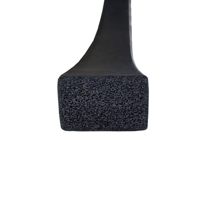 EPDM Mosrubber rechthoekig snoer 4mm x 50mm - Rubber Webshop