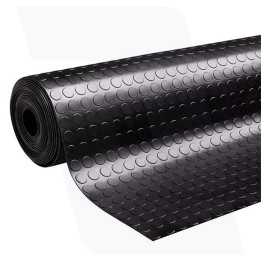 Rubber vloer met noppen profiel | 3mm dik  | 120cm breed | Rol lengte 10 meter