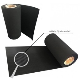 antislip rubber kabelmat met fijnrib motief 40cm breed